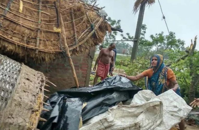 ଉପକୂଳରେ ଘୂଣ୍ଣି ଝଡ଼ର ତାଣ୍ଡବ: ଉଡ଼ାଇନେଲା ଚାଳ ଛପର, ଚୂନା କଲା ଆଜବେଷ୍ଟସ