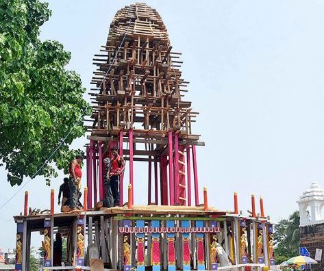 ଶନିବାର ପ୍ରଭୁ ଲିଙ୍ଗରାଜଙ୍କ ରୁକୁଣା ରଥ : ଆଜି ନେତ୍ର ଉତ୍ସବ ସହ ହେବ ରଥ ପ୍ରତିଷ୍ଠା